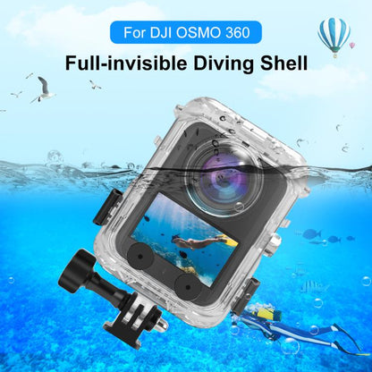 Estuche impermeable para cámara PULUZ de 40 m de profundidad, carcasa de buceo, cubierta subacuática para DJI Osmo 360 (tran…