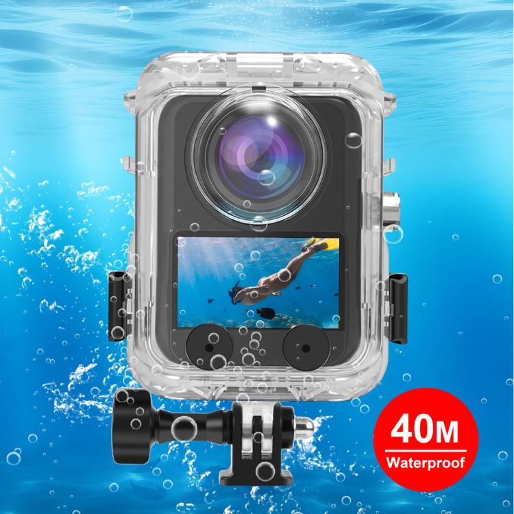 Estuche impermeable para cámara PULUZ de 40 m de profundidad, carcasa de buceo, cubierta subacuática para DJI Osmo 360 (tran…