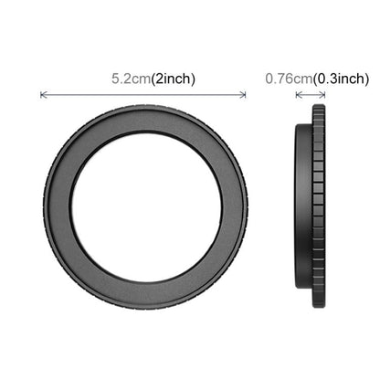 Marco protector de filtro metálico PULUZ para DJI Osmo Action 6 (negro) — imagen 3
