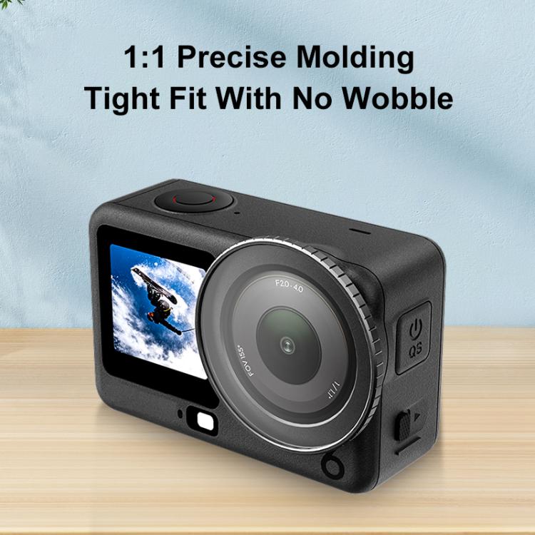 Marco protector de filtro metálico PULUZ para DJI Osmo Action 6 (negro) — imagen 4