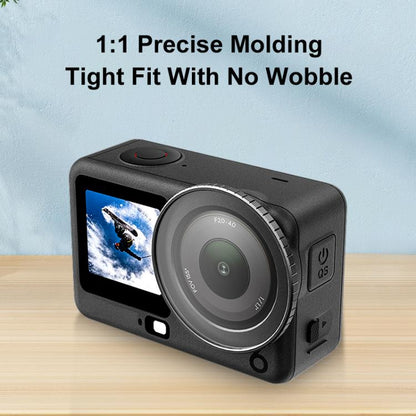 Marco protector de filtro metálico PULUZ para DJI Osmo Action 6 (negro) — imagen 4