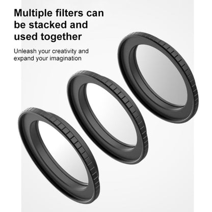 Marco protector de filtro metálico PULUZ para DJI Osmo Action 6 (negro) — imagen 5