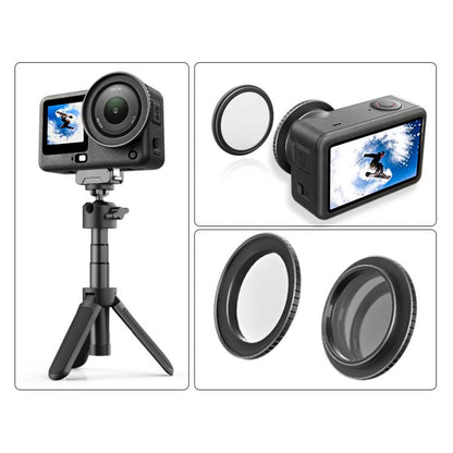Marco protector de filtro metálico PULUZ para DJI Osmo Action 6 (negro) — imagen 6