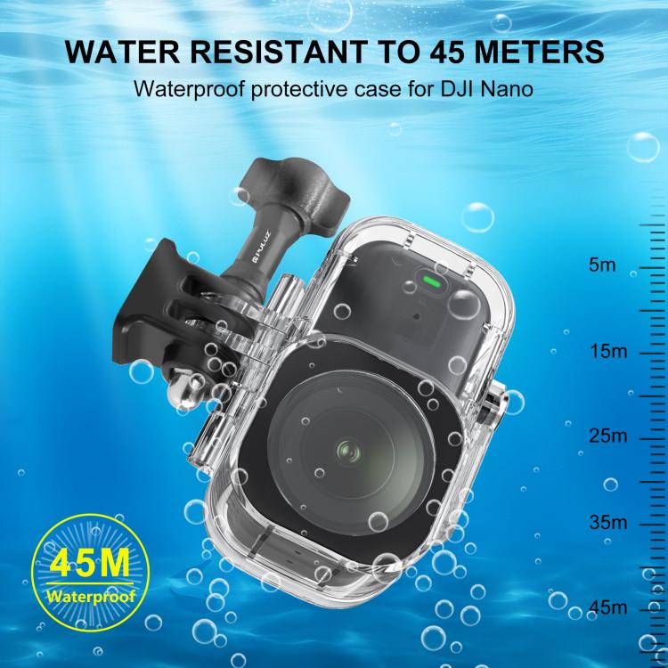 Carcasa de buceo transparente, carcasa impermeable para cámara de 45 m de profundidad — imagen 4
