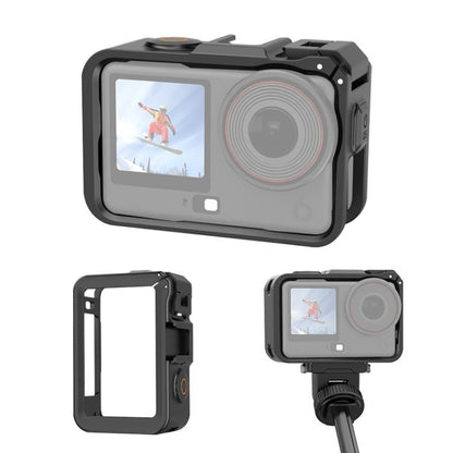 Marco adaptador de expansión vertical-horizontal con zapata fría para DJI Osmo Action 6 (negro)