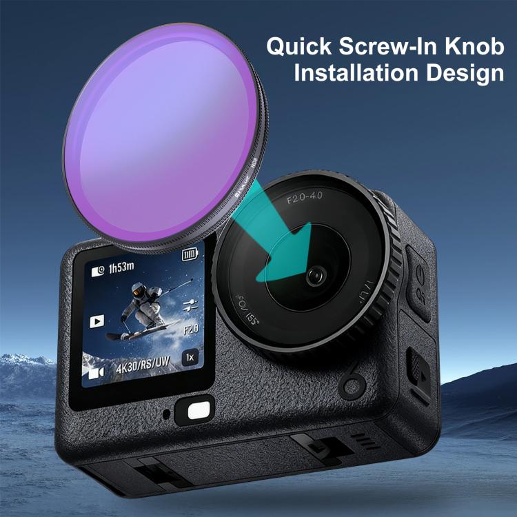 Filtro de lente ND8 para cámara de acción PULUZ para DJI Osmo Action 6 — imagen 7