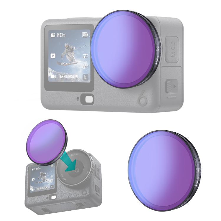 Filtro de lente ND8 para cámara de acción PULUZ para DJI Osmo Action 6