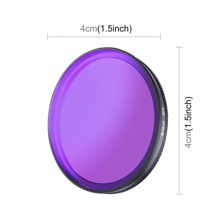 Filtro de lente ND16 para cámara de acción PULUZ para DJI Osmo Action 6 — imagen 3