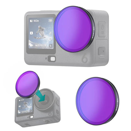Filtro de lente ND16 para cámara de acción PULUZ para DJI Osmo Action 6