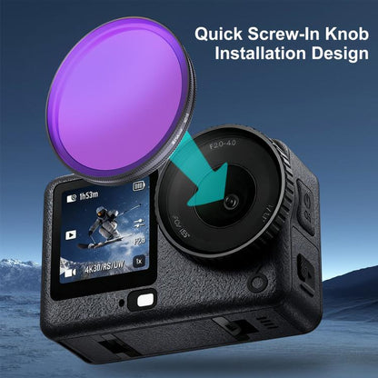Filtro de lente ND16 para cámara de acción PULUZ para DJI Osmo Action 6 — imagen 7
