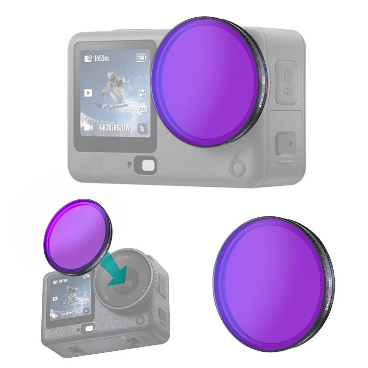 Filtro de lente ND32 para cámara de acción PULUZ para DJI Osmo Action 6