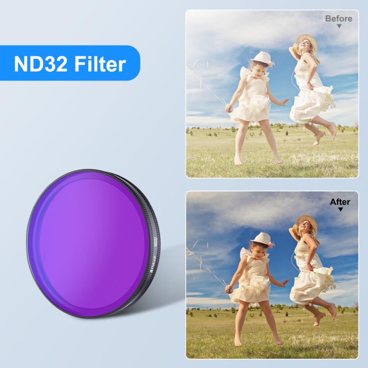 Filtro de lente ND32 para cámara de acción PULUZ para DJI Osmo Action 6 — imagen 5