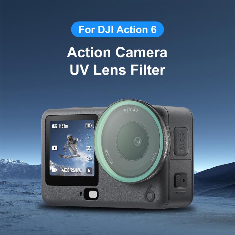 Filtro de lente UV para cámara de acción PULUZ para DJI Osmo Action 6 — imagen 2
