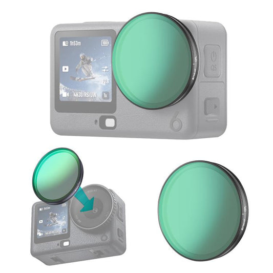 Filtro de lente CPL para cámara de acción PULUZ para DJI Osmo Action 6