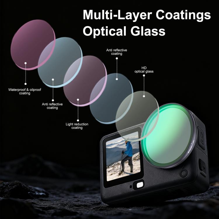 Filtro de lente CPL para cámara de acción PULUZ para DJI Osmo Action 6 — imagen 4