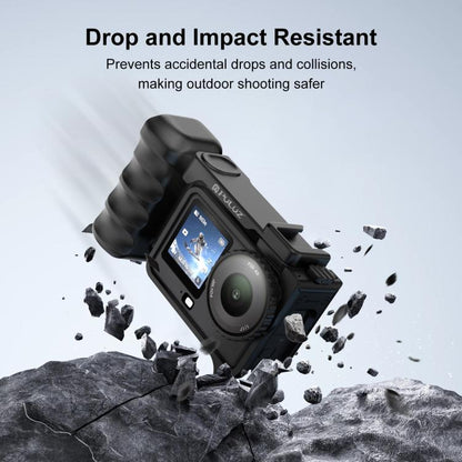 Empuñadura de plástico ABS con zapata fría para DJI Osmo Action 6 (negro) — imagen 6