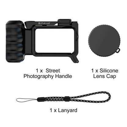 Empuñadura de plástico ABS con zapata fría para DJI Osmo Action 6 (negro) — imagen 9