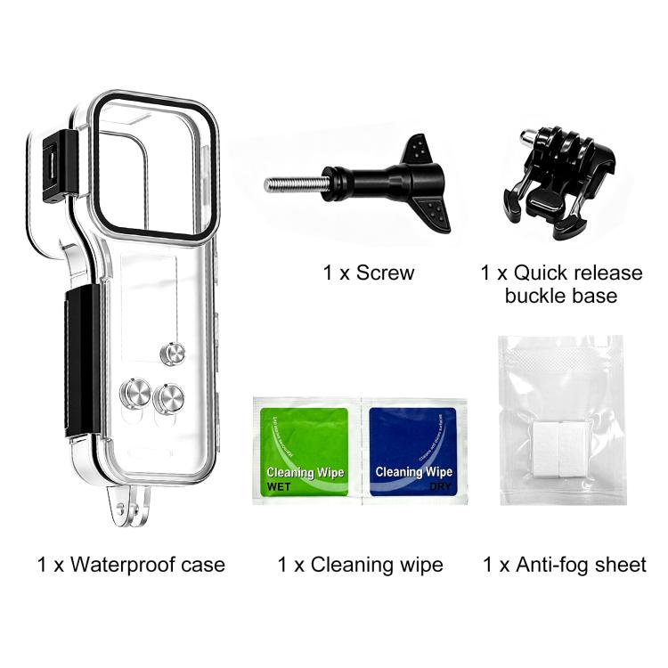 Funda impermeable para buceo de 50 m (transparente) para cámara con estabilizador para DJI Osmo Pocket 4 — imagen 11