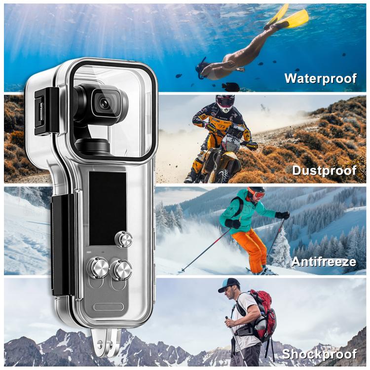 Funda impermeable para buceo de 50 m (transparente) para cámara con estabilizador para DJI Osmo Pocket 4 — imagen 8