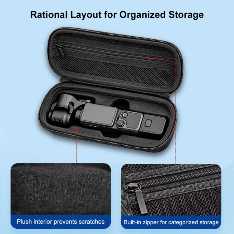 Bolsa de almacenamiento portátil de tela Oxford PULUZ Mini para DJI Osmo Pocket 4 (negra) — imagen 5