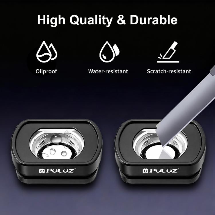 Filtro magnético gran angular PULUZ de 112 grados de campo de visión para DJI Osmo Pocket 4 (negro) — imagen 3