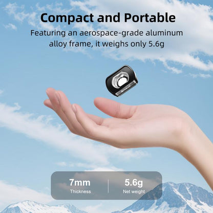 Filtro magnético gran angular PULUZ de 112 grados de campo de visión para DJI Osmo Pocket 4 (negro) — imagen 5