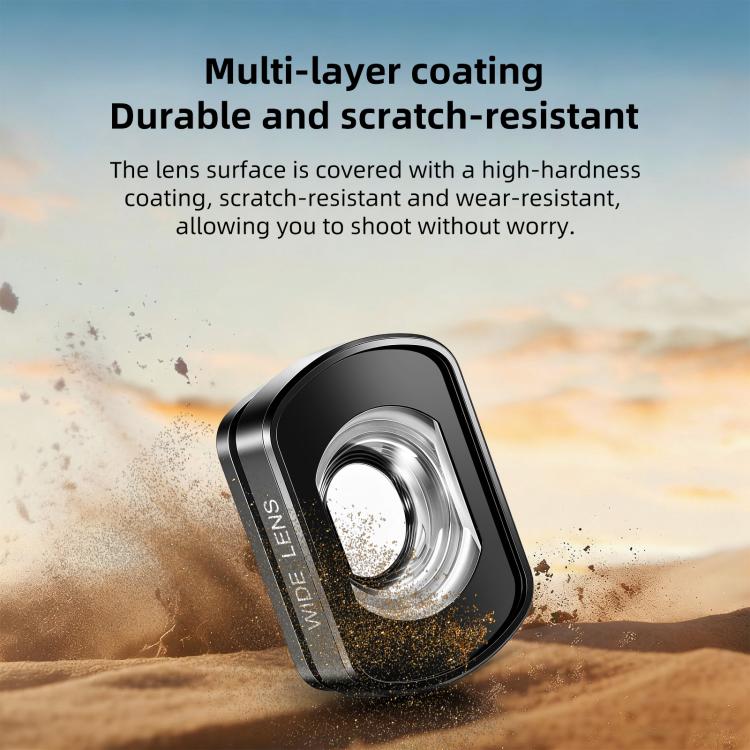 Filtro magnético gran angular PULUZ de 112 grados de campo de visión para DJI Osmo Pocket 4 (negro) — imagen 6
