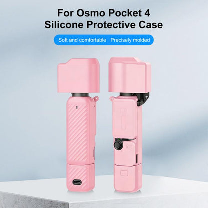 Funda de silicona TPU 4 en 1 para DJI Osmo Pocket 4 (rosa) — imagen 2