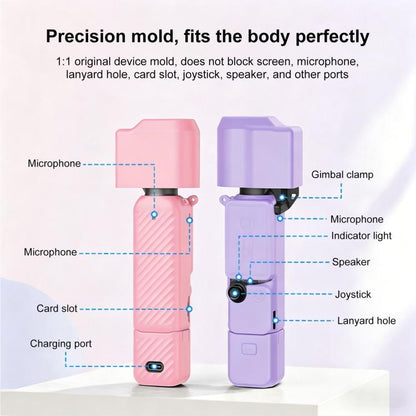 Funda de silicona TPU 4 en 1 para DJI Osmo Pocket 4 (rosa) — imagen 3