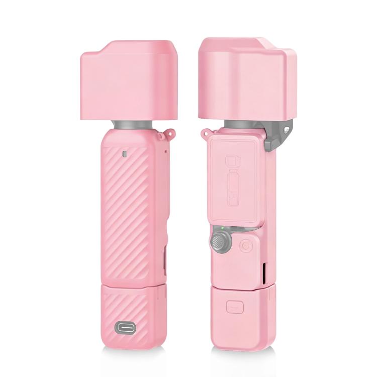 Funda de silicona TPU 4 en 1 para DJI Osmo Pocket 4 (rosa)
