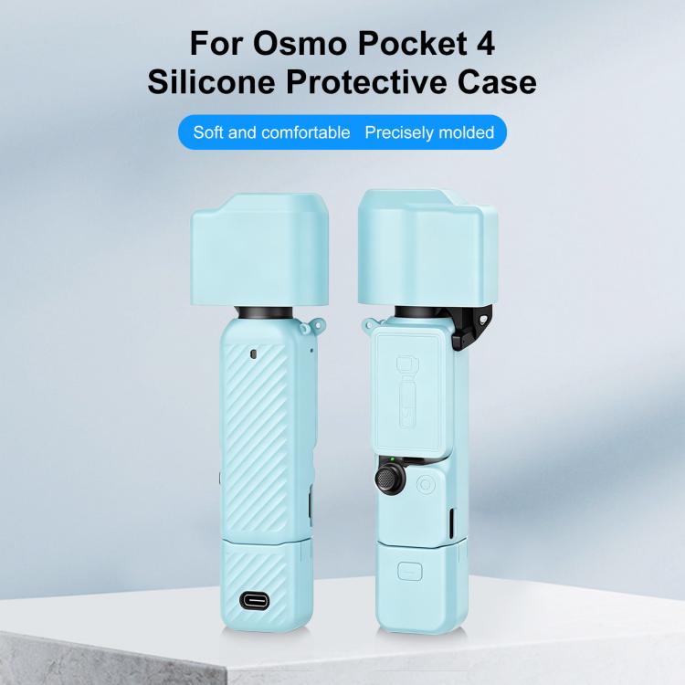 Funda de silicona TPU 4 en 1 para DJI Osmo Pocket 4 (azul) — imagen 2