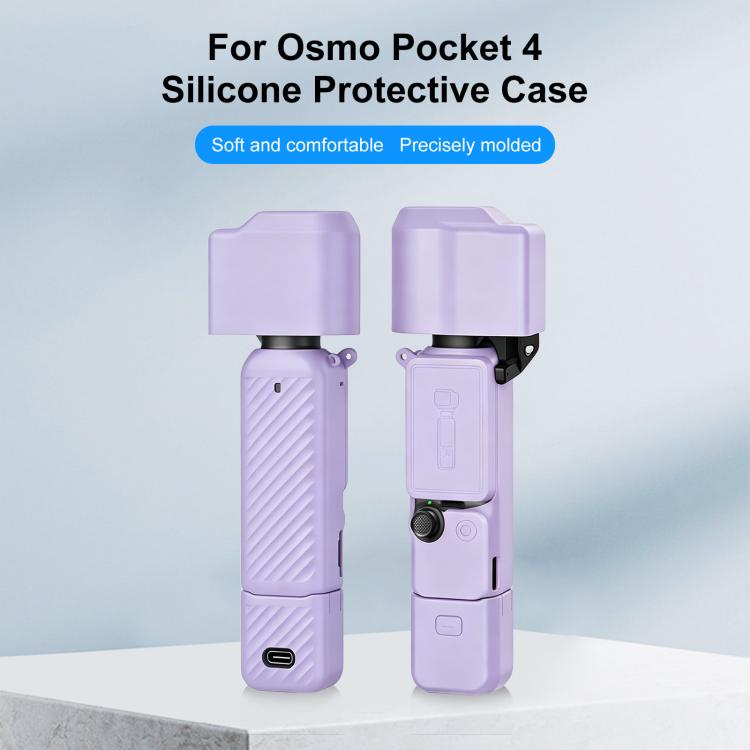 Funda de silicona TPU 4 en 1 para DJI Osmo Pocket 4 (morado) — imagen 2