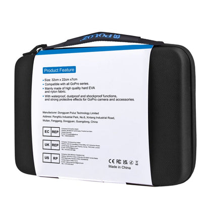 Estuche de viaje PULUZ y transporte impermeable para GoPro Hero12 Black / Hero11 /10/9/8/7/6/5, Insta360 Ace / Ace Pro, y ot…