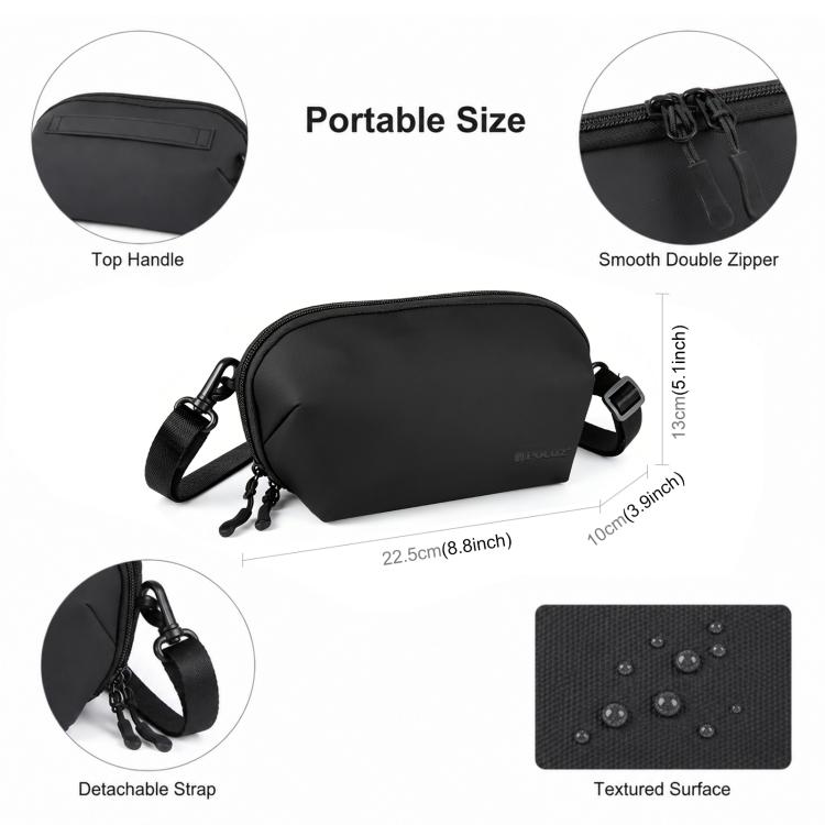 Bolso de transporte multifuncional PULUZ, con correa para el hombro para DJI Osmo Pocket 4 (negro) — imagen 3