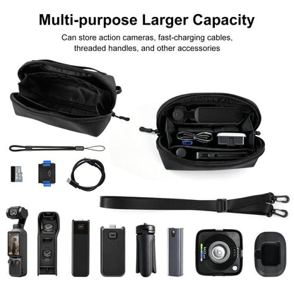 Bolso de transporte multifuncional PULUZ, con correa para el hombro para DJI Osmo Pocket 4 (negro) — imagen 4