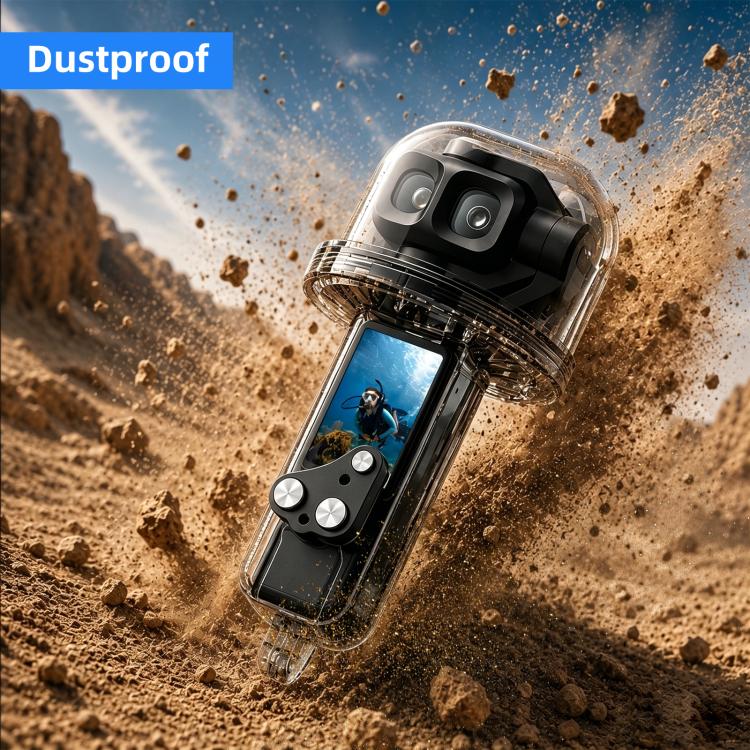 Carcasa sumergible impermeable PULUZ de 50 m para DJI Osmo Pocket 4 (transparente) — imagen 5