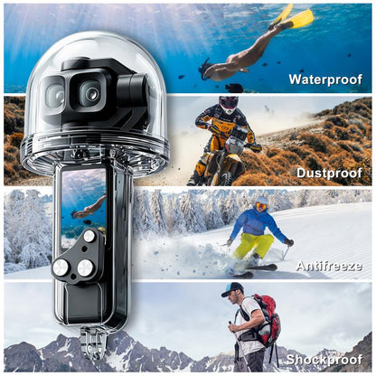 Carcasa sumergible impermeable PULUZ de 50 m para DJI Osmo Pocket 4 (transparente) — imagen 9