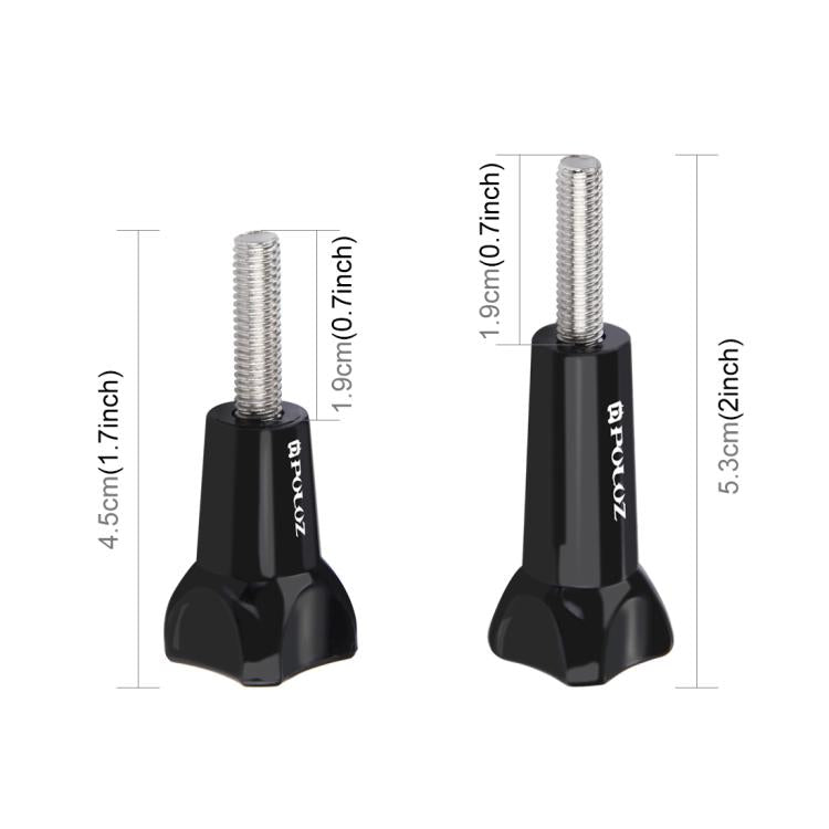 Perilla de plástico para pulgar PULUZ Tornillo largo estándar + tornillo corto GoPro Hero12 Black / Hero11 /10/9/8/7/6/5, In…
