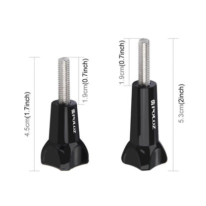 Perilla de plástico para pulgar PULUZ Tornillo largo estándar + tornillo corto GoPro Hero12 Black / Hero11 /10/9/8/7/6/5, In…