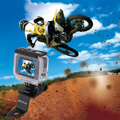 Soporte fijo para motocicleta de aleación de aluminio PULUZ con adaptador de trípode y tornillo para GoPro Hero12 Black / He…