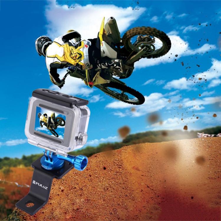 Soporte fijo para motocicleta de aleación de aluminio PULUZ con adaptador de trípode y tornillo para GoPro Hero12 Black / He…