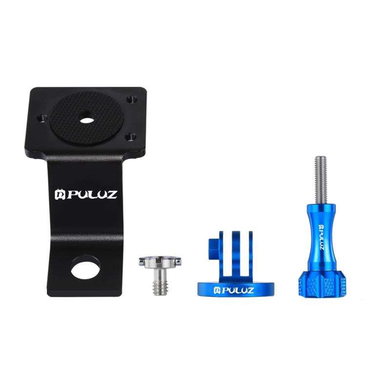 Soporte fijo para motocicleta de aleación de aluminio PULUZ con adaptador de trípode y tornillo para GoPro Hero12 Black / He…