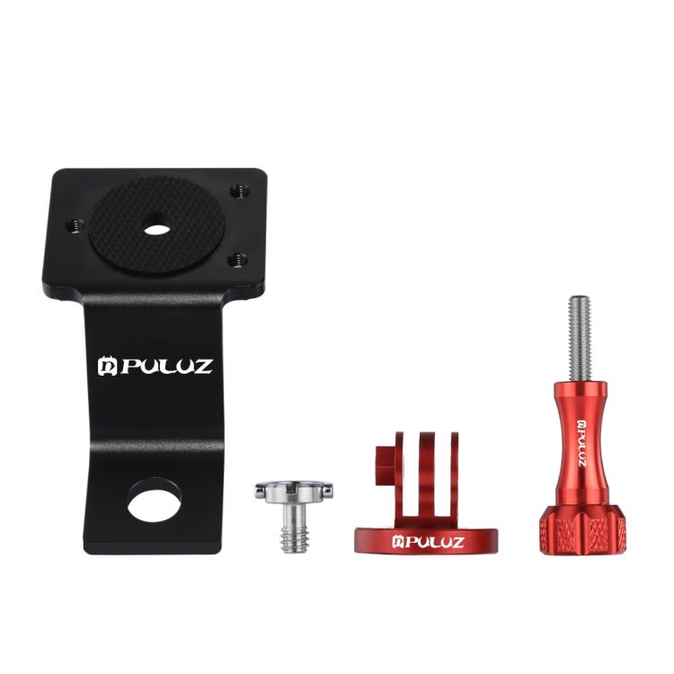 Soporte fijo para motocicleta de aleación de aluminio PULUZ con adaptador de trípode y tornillo para GoPro Hero12 Black / He…