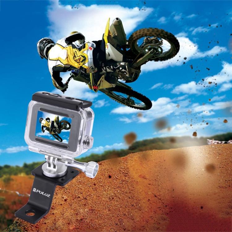 Soporte fijo para motocicleta de aleación de aluminio PULUZ con adaptador de trípode y tornillo para GoPro Hero12 Black / He…