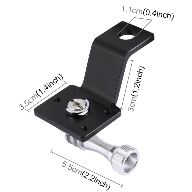 Soporte fijo para motocicleta de aleación de aluminio PULUZ con adaptador de trípode y tornillo para GoPro Hero12 Black / He…
