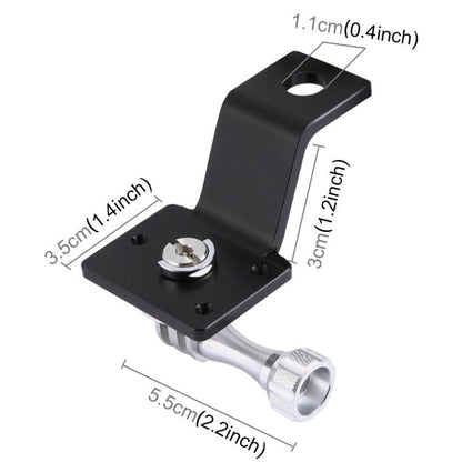 Soporte fijo para motocicleta de aleación de aluminio PULUZ con adaptador de trípode y tornillo para GoPro Hero12 Black / He…