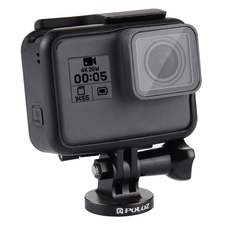 Trípode PULUZ Adaptador CNC de montaje en con orificio para tornillo de 1/4 de pulgada para GoPro Hero12 Black / Hero11 /10/…