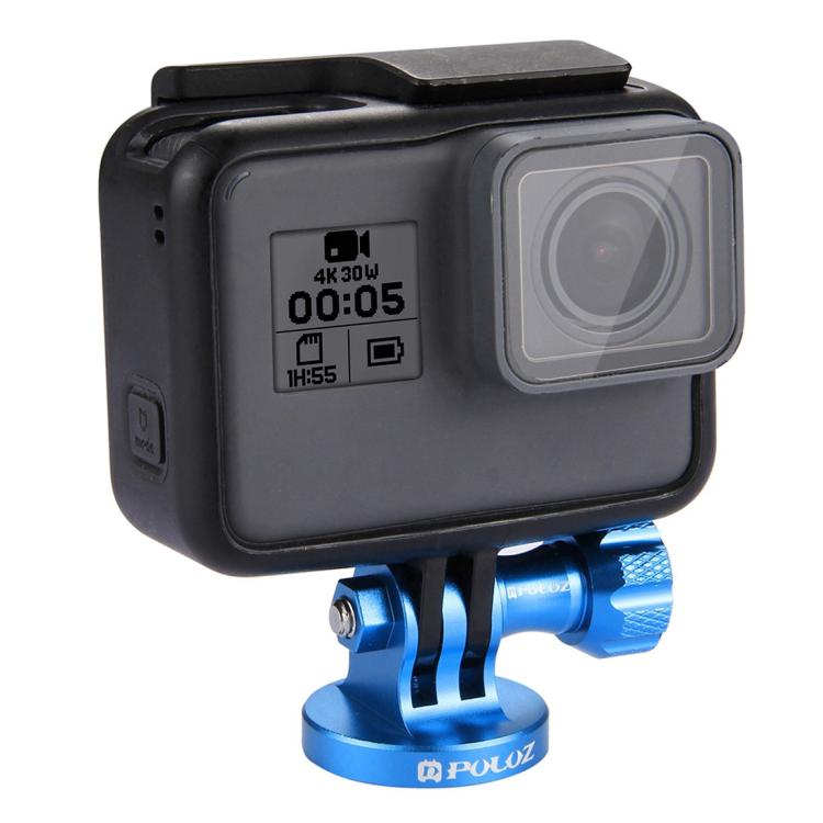 Trípode PULUZ Adaptador CNC de montaje en con orificio para tornillo de 1/4 de pulgada para GoPro Hero12 Black / Hero11 /10/…