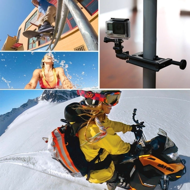 Trípode PULUZ Adaptador CNC de montaje en con orificio para tornillo de 1/4 de pulgada para GoPro Hero12 Black / Hero11 /10/…