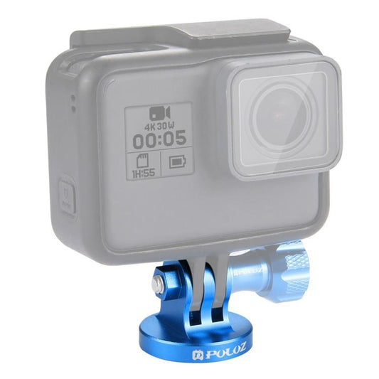 Trípode PULUZ Adaptador CNC de montaje en con orificio para tornillo de 1/4 de pulgada para GoPro Hero12 Black / Hero11 /10/…